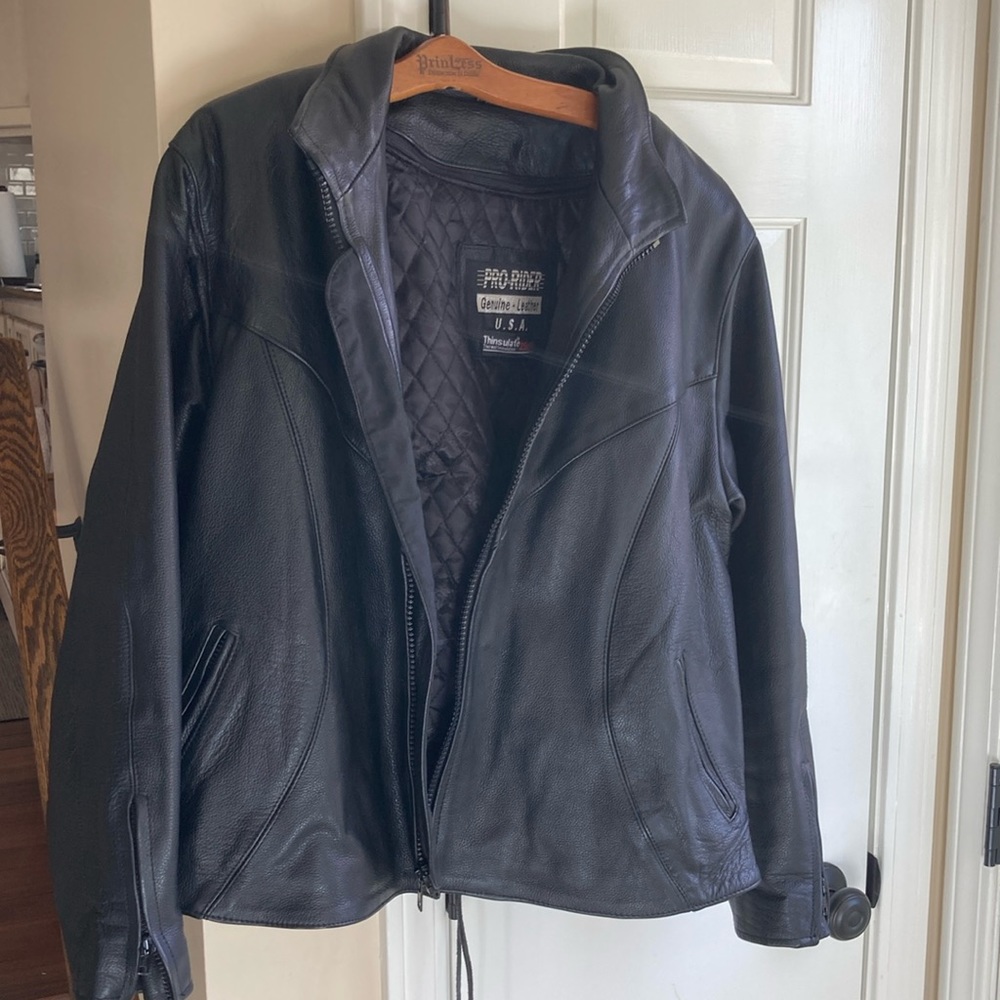 Pro-Rider-Insulates Leather Jacket, XL